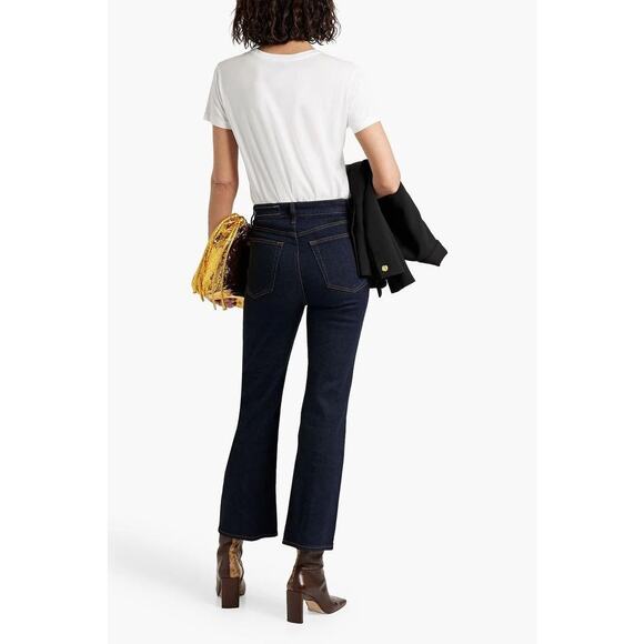 NEW Rag & Bone Casey High Rise Rinse Ankle Flare Jeans Dark Indigo Size 30 - Picture 3 of 16